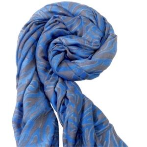 Stella & Dot | Scarf | Luxembourg Tiger Scarf | Cerulean Blue